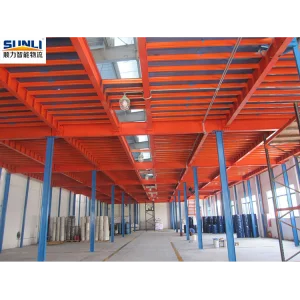 China Factory Industrial Steel Mezzanine Racking System Multi-Level Platform Adjustable Warehouse Rack Storage 2000KG Max Load