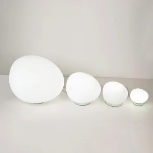 Italian Designer White Egg-Shaped Rotational Molded Lamp Nordic Minimalist Mushroom Table Lamp for Living Room Bedside Hotel