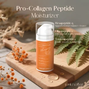 Private Label Pro-Collagen Peptide Plumping Moisturizer Gel Herbal Ingredients Exfoliating Nourishing Day Use for All Skin Types