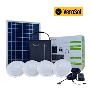Factory Directly Selling Solar Home Lighting System with Solar Charger and LED Light