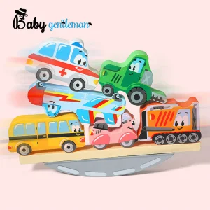 Hot Selling Educational Vehicle Balance Blocks Wooden Stacking Toy for Kids Z11121f