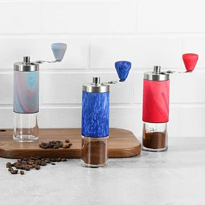 Hand Portable Stainless Steel Mini Travel Coffee Bean Grinder Burr Handheld Manual Coffee Grinder Adjustable