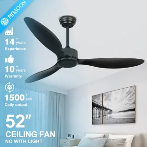 Modern 52 Inch Ceiling Fan 3 Blades Color Box