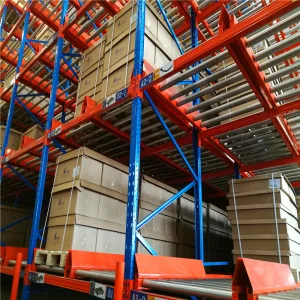 Estante de flujo dinámico para soluciones de almacenamiento en almacenes estante de flujo por gravedad
