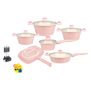 6 PCS High Quality Die Casting Aluminum Cookware Sets