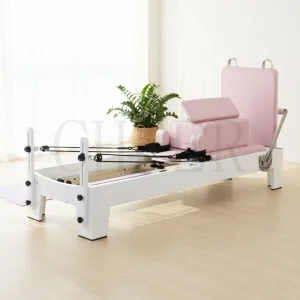 New Arrival Oak Wood Powder Coating Pilates Reformer Bed Professional Wood Pilates Reformer Machine Fitness Machine for Home and Studio Use or Commercial Resale