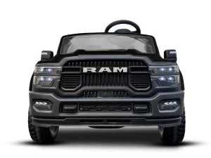 Licensed Dodge RAM Kids Ride-on Truck 12V Battery Powered Electric Car with Remote Control-Black
