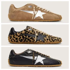 Zapatillas de plataforma doradas