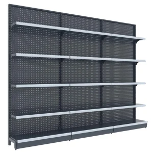 Double Sided Metallic Gondola Shelving