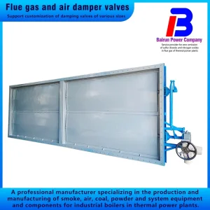 Coal-Fired Boiler Flue Damper, Suitable for Dust Removal and Desulfurization Pipelines