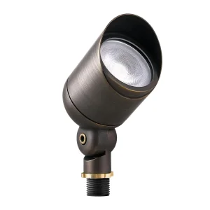 Integrated LED Brass Spotlight Uplight Low Voltage Outdoor Waterproof Landscape Lighting