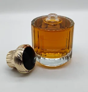 100ml Round Pattern Glass Perfume Bottle Label Logo Design Wholesale Custom Cosmetics