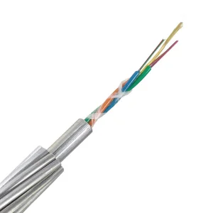 Factory Composite Optical Ground Wire Hybrid Oman Fiber Optic Lights Opgw Cable