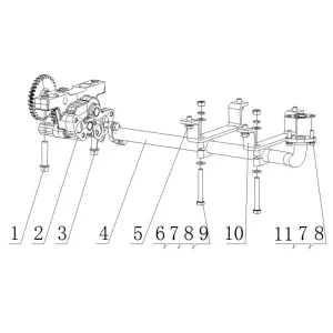 China Genuine YC6MK380-30(ME3QA-T1) Engine Parts - Oil Pump, Filter, Cooler, Breather Supplier, Factory