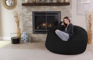 Oversized Bean Bag Chaise Lounge Chair Indoor for Adults