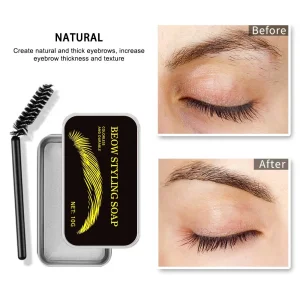 Private Label Eyebrow Natural Styling Soap Eyebrow Modeling Wax Long-Lasting Waterproof Eyebrow Gel Soap
