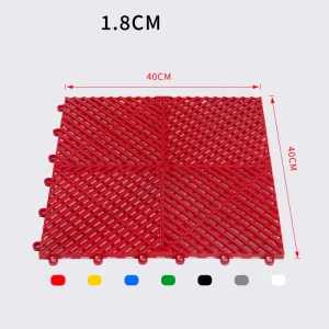 Interlocking PVC/PP Modular Floor Tiles - Durable Click Lock for Indoor Garage Smooth Surface Carpet Tiles