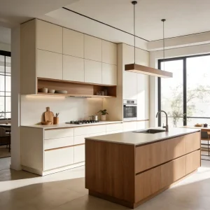 Smart Modular Modern Kitchen Cabinet with Organized Storage