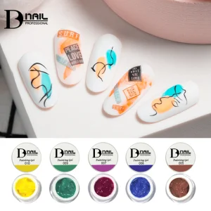 Salon All-Round Painting Gel 36 Colors Smooth &amp; Controllable High Saturation&amp; Coverage Easy Blending/Layering for Nail Art DIY