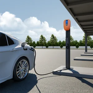 22kw GB/T AC EV Charger Fast Charging Station CE RoHS IP65 Ik10