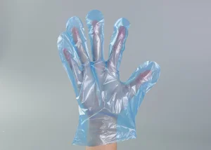 Disposable Protective Poly Gloves Plastic HDPE PE Gloves From 0.5g