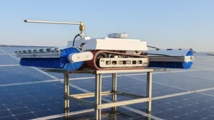 Anti-Fall Ai-Driven Light Weight Autonomous PV Railed Panel Cleaning Robot