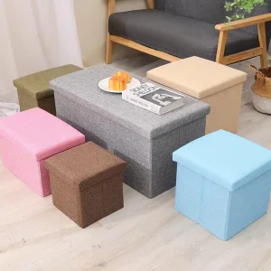 Folding Storage Ottoman