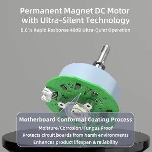 Customized 61MM High Speed 2400rpm 24V 3 Phase Electric Small Bldc Fan Motor Micro Dc Brushless Motor for air Purifiers or Fan