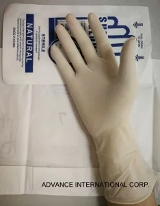 2024 Luvas Cirúrgicas de Látex Descartáveis com Pó e Sem Pó para Uso Médico