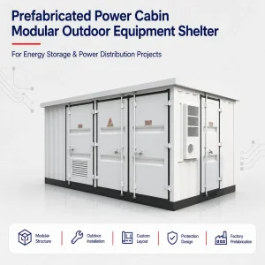 Cabina Prefabricada Fotovoltaica Totalmente Personalizada, Solución Personalizada para el Exterior e Interior de Planta Solar