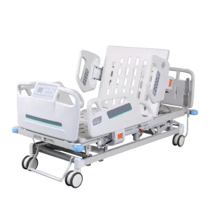 Rotational Multifunction ICU Hydraulic Folding Electric Hospital Bed 5 Functions Hospital Bed with Toilet for Elder