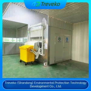Industrial Microwave Shredding/Disinfection Machine for Pathogen Inactivation in Medical Waste