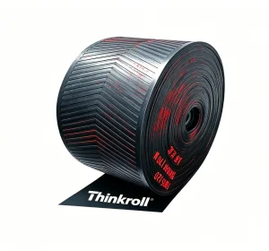 Thinkroll High Strength Custom Industrial Conveyor Belt-Durable Rubber EP100-EP400 Models 400-1800mm Width Waterproof Oil