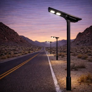 Reliable All In One Solar Street Light For Community Road Park Walkway And Residential Area Lighting
