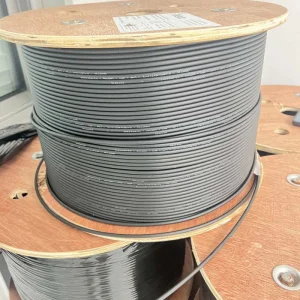 Self Supporting Flat Steel Messenger Wire FRP Indoor 1cores 288cores Outdoor Fiber Optic Cable