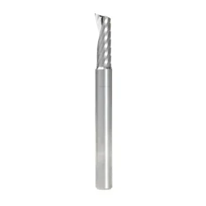 3.175mm Single Flute Up Cut Spiral Bit Solid End Mill Milling Cutter For Acrylic PVC Plastic Aluminum
