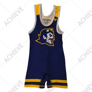 OEM Team Wrestling Singlet Blue Yellow