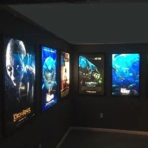 Snap Aluminum Frame Slim LED Backlit Movie Light Box Lighting Billboard Sign