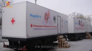 Prefabricated Modular Mobile Container Trailer Clinic for Medical Facilities