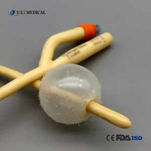 Yili Medical Supply Hospital Use 2/3 Way Silicon Coated Latex Foley Balloon Urethral Urine Drainage Catheter