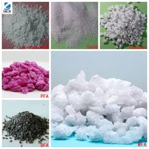 Section Sand 3-5 mm Fused White Alumina Unshaped Refractory Materials