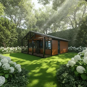Portable Luxury Modular Homes Expandable Steel Container Tiny Villas