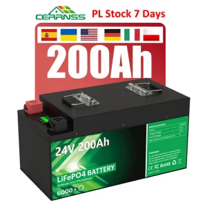 EU PL Stock 12v 24v 100AH 200AH 280AH 300AH Solar Energy Phosphate Lifepo4 Battery Renewable Energy Lithium Ion Batteries