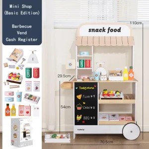 Children's Educational Mini Wood Kitchenware Set