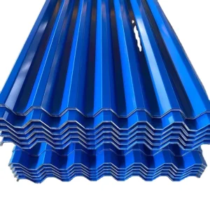 24 Gauge Color Coated Zinc Coated Corrugated Roofs Sheets ASTM A792 Cold Rolled Corrugated Galvanized Steel Sheets