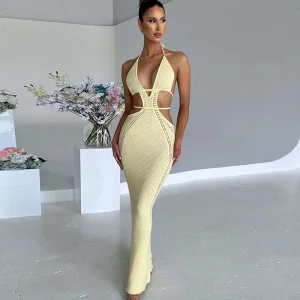 Vestido casual con escote en forma de envoltura
