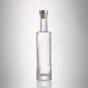 China Design 200 ml round liquor glass vodak bottle with lid  Manufacturer, Supplier