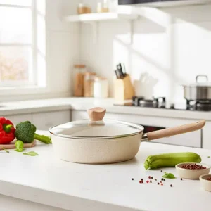 Dishwasher Safe Nonstick Aluminum Skillet Deep Frying Pan Cookware