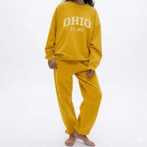Luxury Minimalist Solid Blank Tracksuit Women Custom Embroidery Regular Fit Two Piece Heavyweight 100% Cotton Fleece for Wear