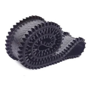 Heavy Duty Corrugated Sidewall Rubber Conveyor Belt With 2 Layers Adjustable Speed Stainless Steel Construction